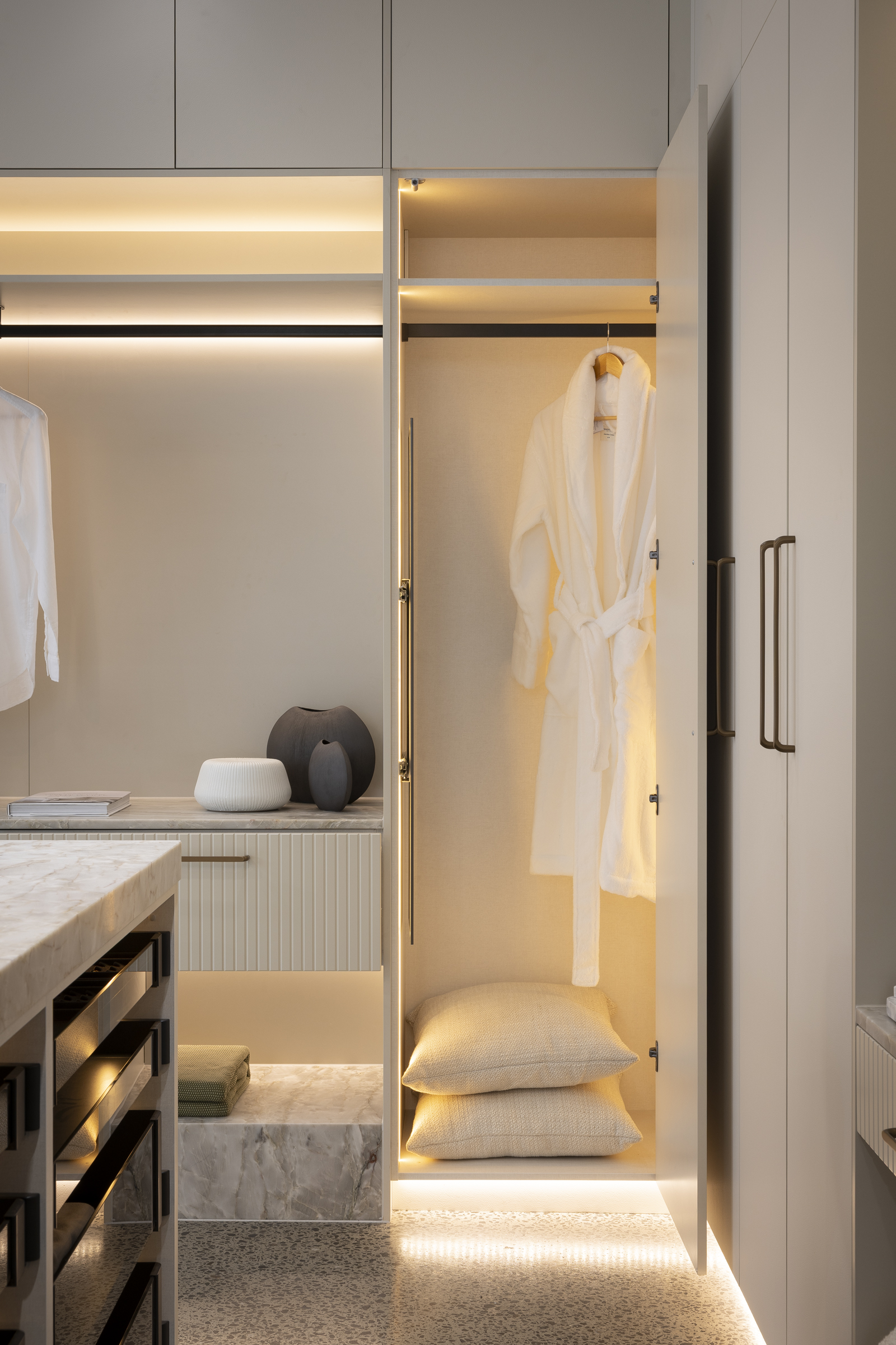 Walk in Wardrobe with interior storage